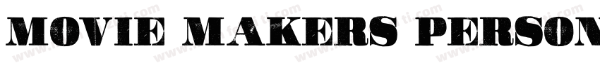 Movie Makers Personal字体转换